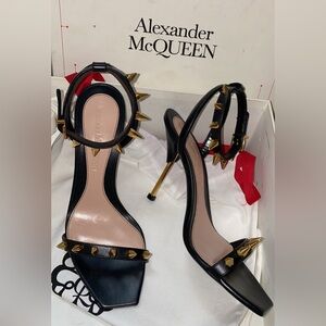 Spiked Heel Sandals (Size 40)